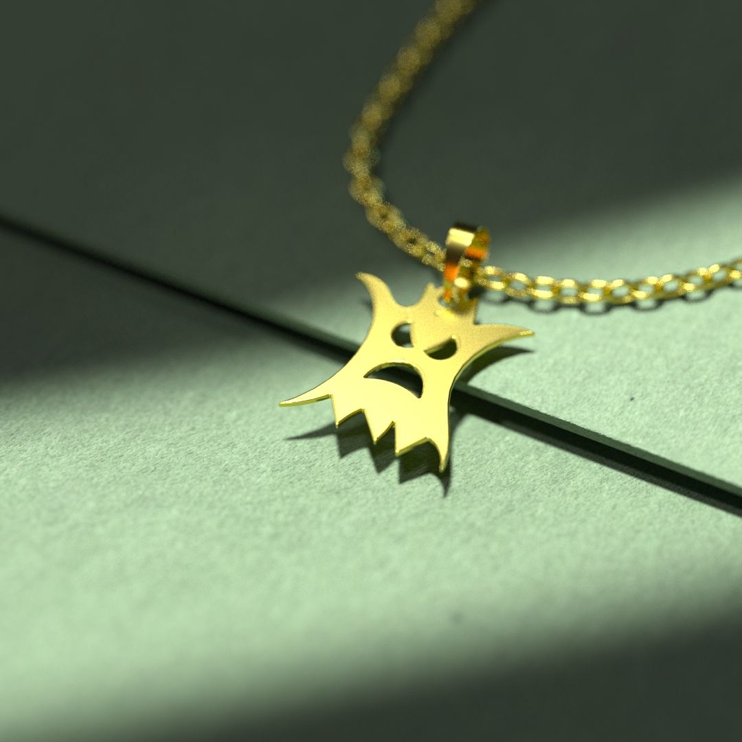 گردنبند طلا 18 عیار زنانه مدوپد مدل هالووین کد G3-1-1048 -  - 2