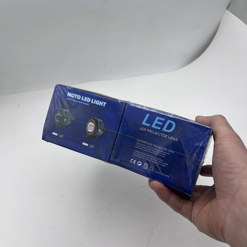 پرژکتور دی لایت دو کنتاکت خودرو مدل U7C RGB بسته دو عددی