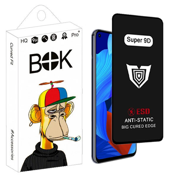 محافظ صفحه نمایش بوک مدل Super 9D Pro مناسب برای گوشی موبایل هوآوی nova 5t