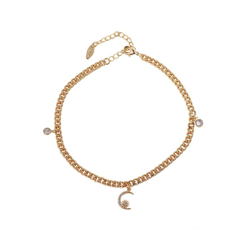 پابند زنانه وای اس ایکس مدل ماه و ستاره کد M146