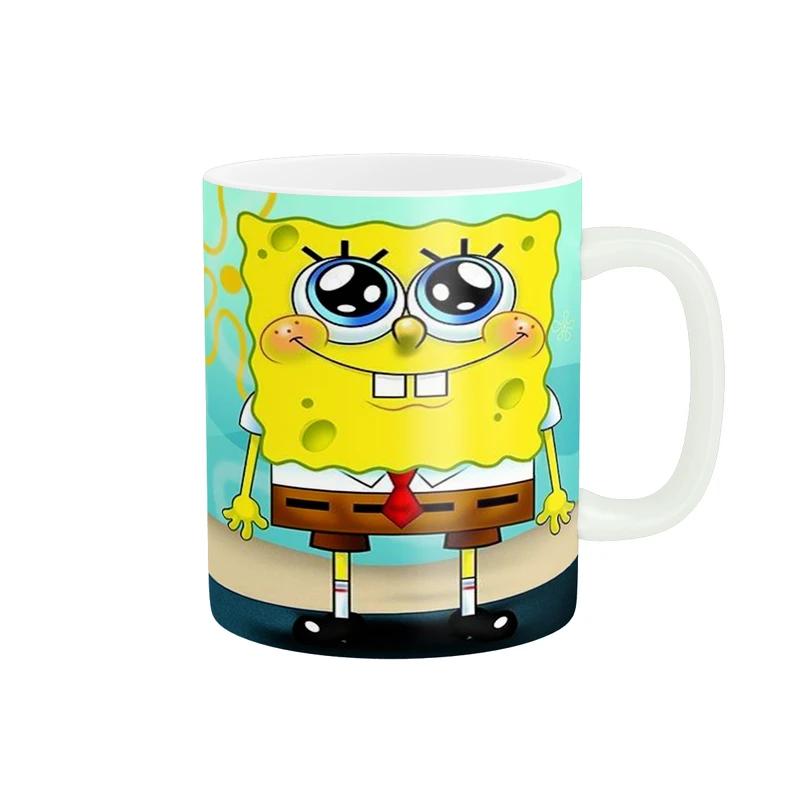 ماگ پادآفرین مدل کارتونی طرح باب اسفنجی و دوستان کد p3957