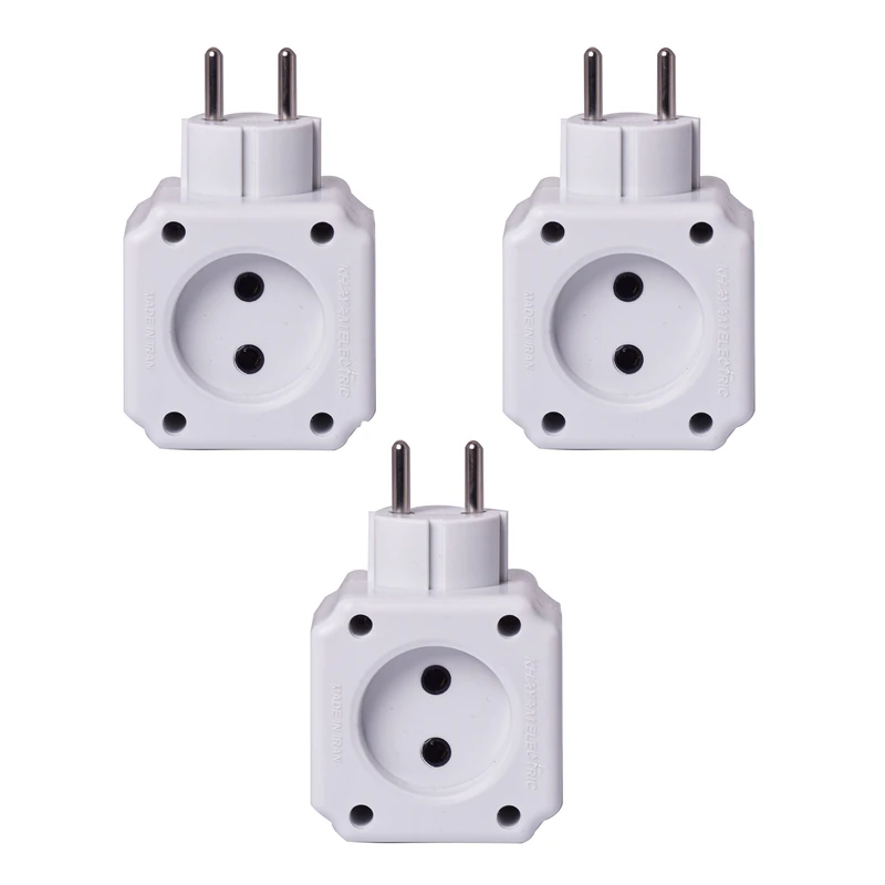 چندراهی برق خیام الکتریک مدل زمرد بسته 3 عددی