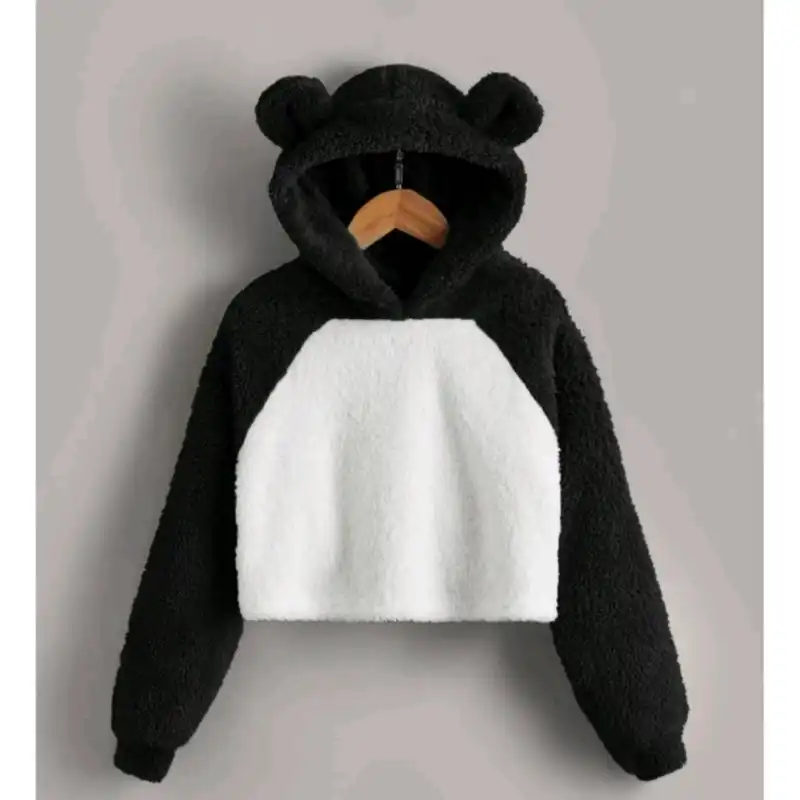 هودی زنانه مدل Shein رنگ مشکی