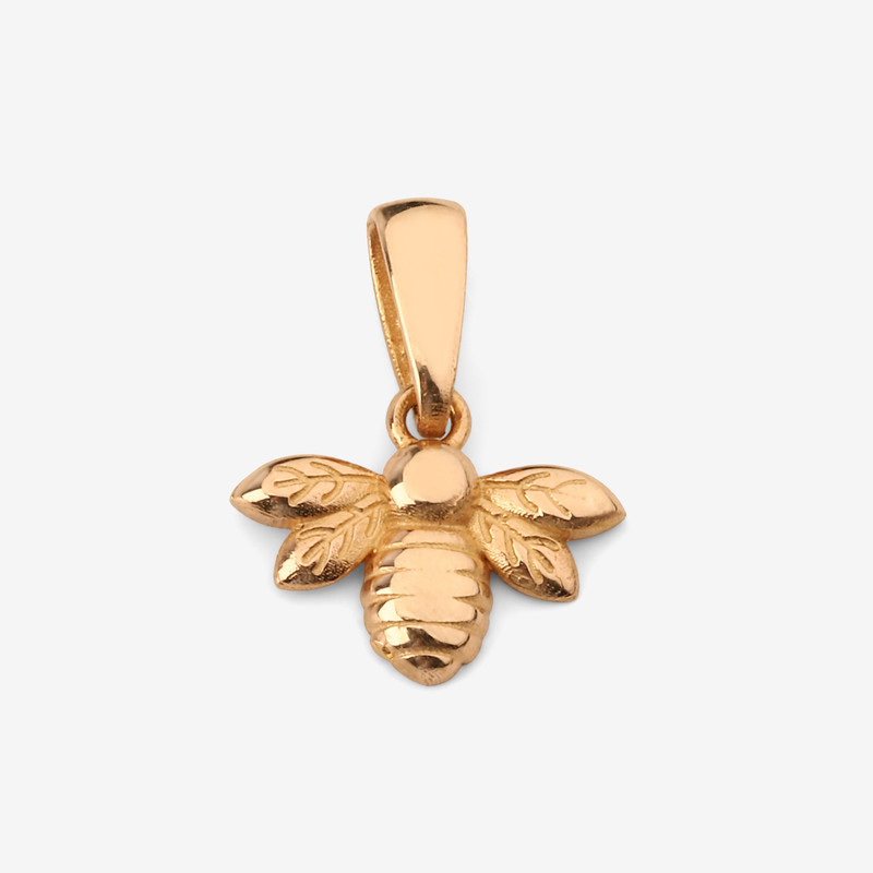 آویز گردنبند طلا 18 عیار زنانه مطیع ها طرح زنبور کد 391