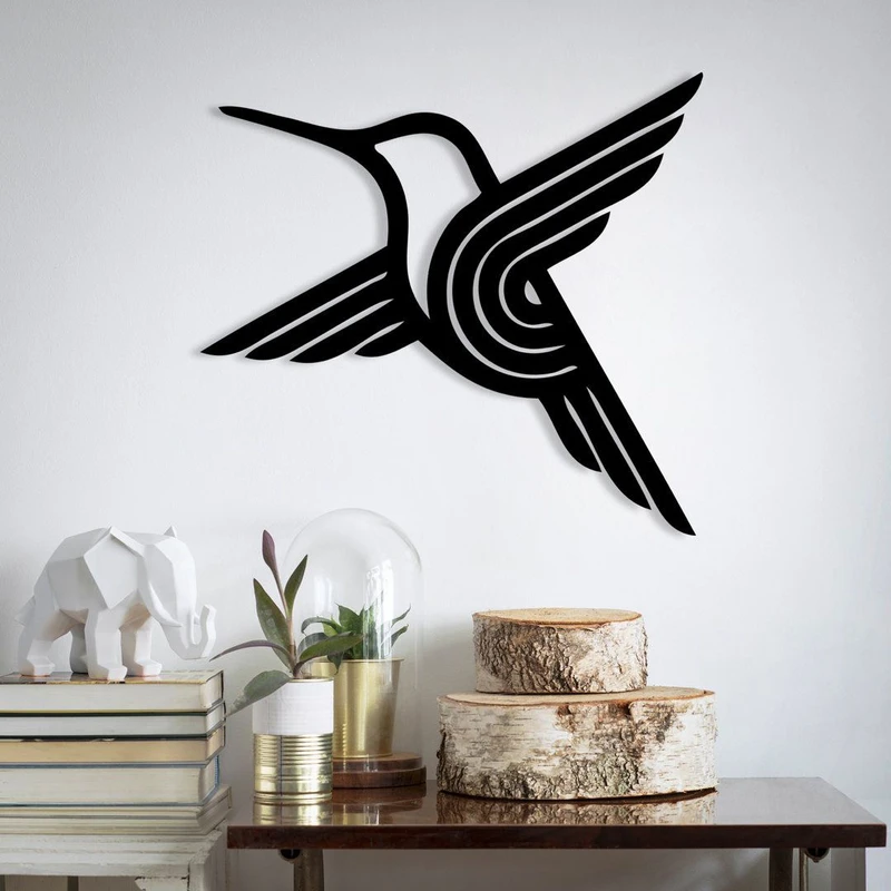 دیوارکوب دیزانور طرح پرنده مرغ مگس خوار مدل 30 کد A072