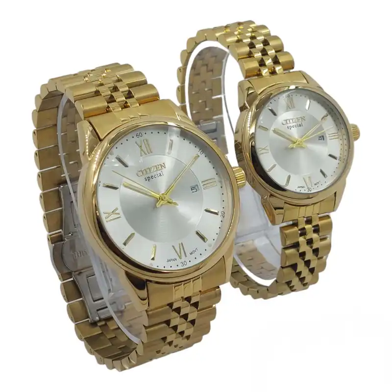 ست ساعت مچی عقربه ای زنانه و مردانه مدل کلاسیک Cit