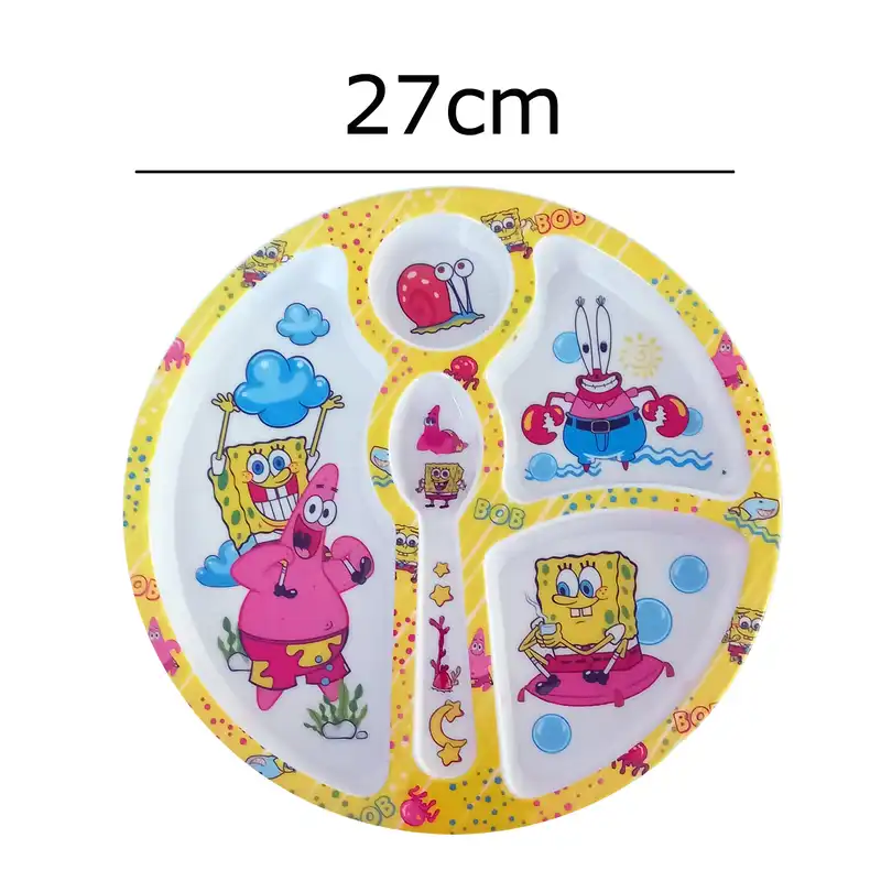 بشقاب غذاخوری کودک مدل باب اسفنجی کد 5