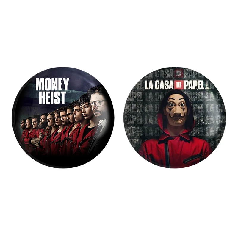 مگنت خندالو طرح سریال Money Heist کد 32403235 مجموعه 2 عددی