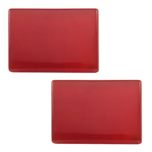 سنگ عقیق سرخ مدل مستطیل کد agb34 مجموعه 2 عددی