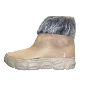 نیم بوت زنانه مدل خزدار کد 161