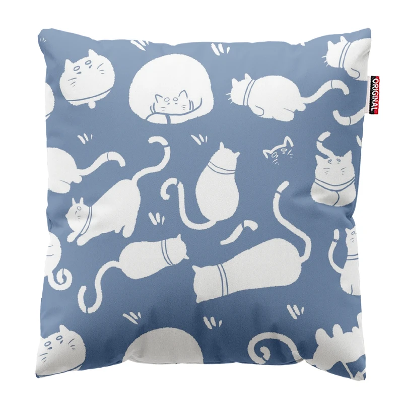  کوسن پاد آفرین طرح گربه کد 4937 سایز 30*30 سانتی متر