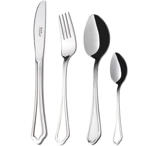 سرویس قاشق و چنگال 24 پارچه ناب استیل مدل Venice
