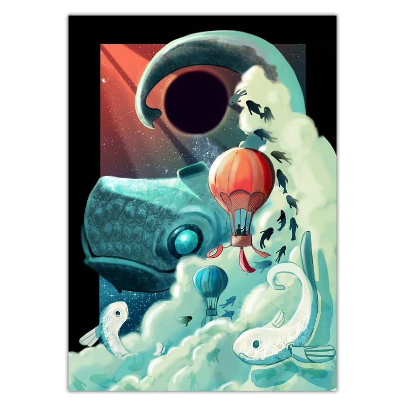 تابلوی ونسونی طرح Space Oddity سایز 50x70