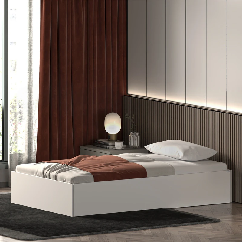 تخت خواب ملامینه یک نفره اعیان مدل FH942 سایز 120x200 سانتی متر