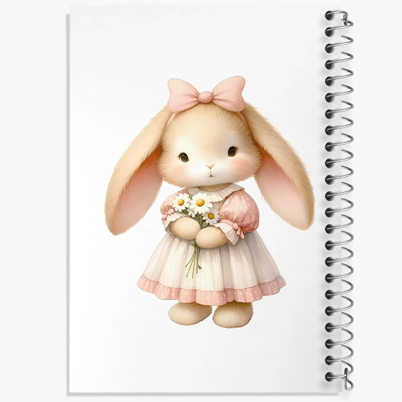 دفتر لیست خرید 50 برگ خندالو طرح خرگوش کیوت کد F5826