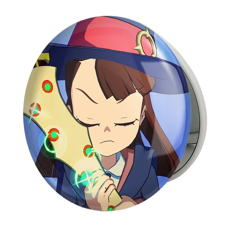 آینه جیبی خندالو طرح اکو انیمه جادوگران کوچک Little Witch Academia مدل تاشو کد 22958 