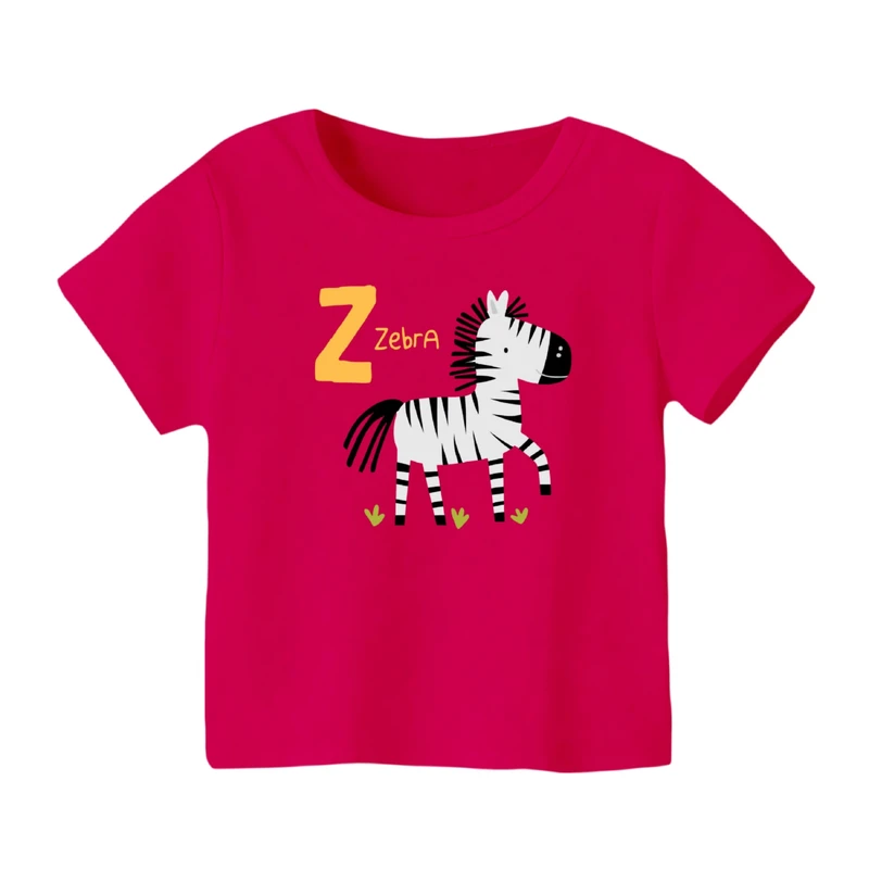 تی شرت آستین کوتاه بچگانه مدل گورخر کد ۱۱