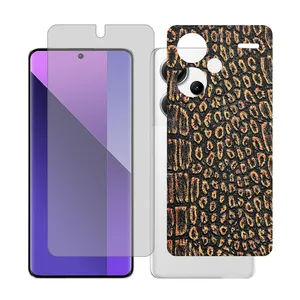 Glass Together model transparent Screen Protector Suitable for Xiaomi Redmi Note 13 Pro Plus Mobile Phone with Back cover sticker