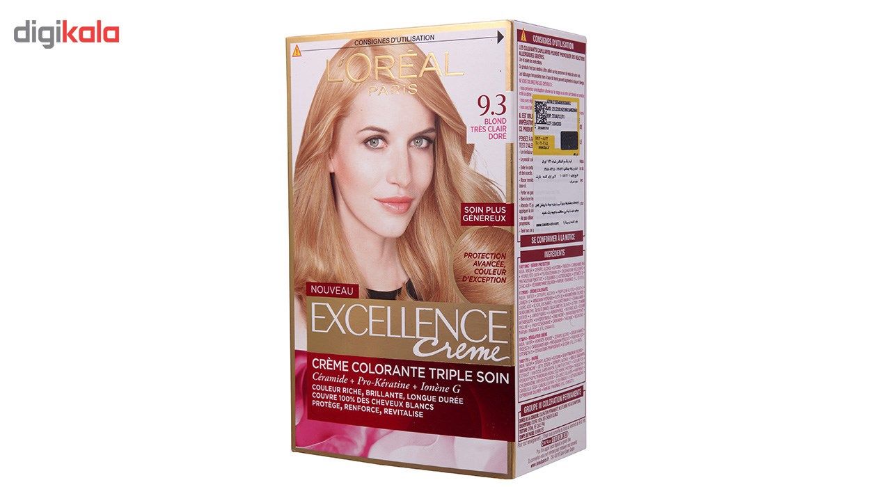 کیت رنگ مو لورآل شماره 9.3 Excellence -  - 4