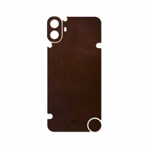 MAHOOT Matte-Dark-Brown-Leather Cover Sticker for Nothing CMF Phone 1
