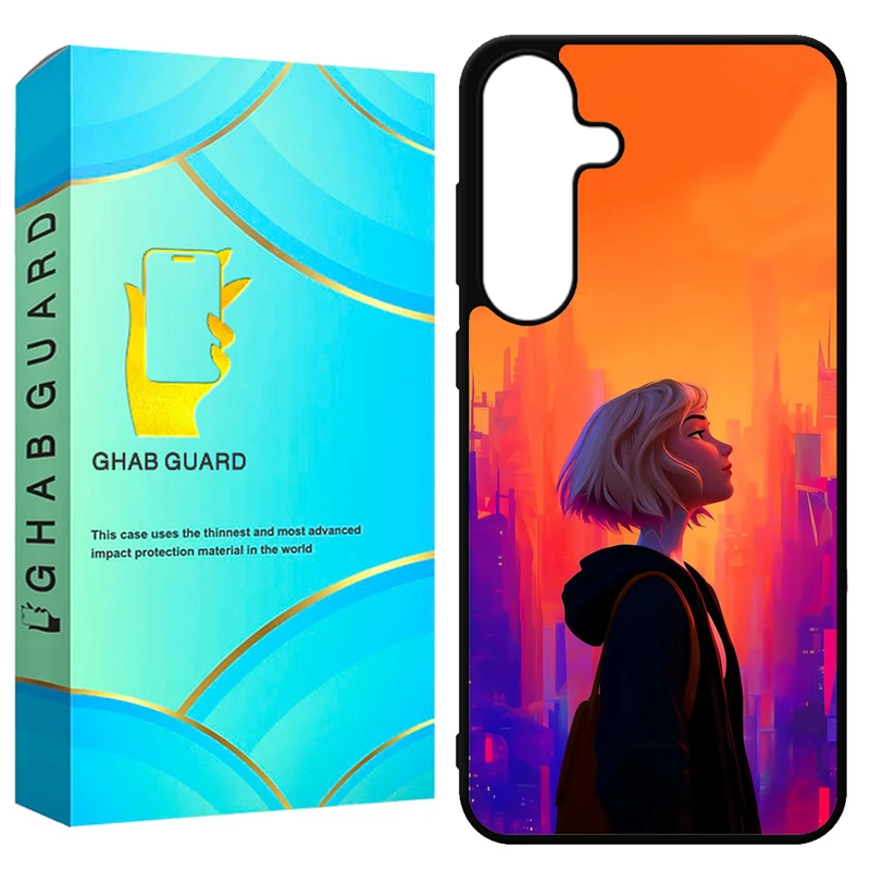کاور قاب گارد طرح دختر مدل GCHPS24 مناسب برای گوشی موبایل سامسونگ Galaxy S24