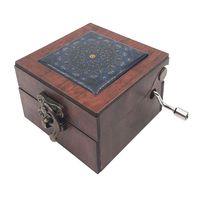 جعبه موزیکال طرح سنتی آینه دار کد JM-S08