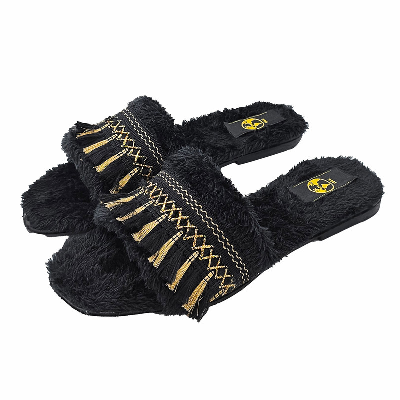 صندل زنانه سیی مدل سنتی عربی کد 2169.1