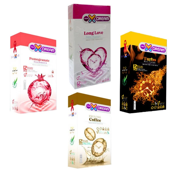 کاندوم ایکس دریم مدل BK مجموعه 4 عددی
