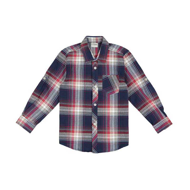 پیراهن پسرانه ال سی وایکیکی مدل 0W75656Z4-BNK-DEEPNAVYCHECK