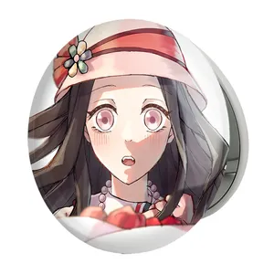 آینه جیبی خندالو طرح نزوکو چان انیمه دختر مدل تاشو کد 12146 