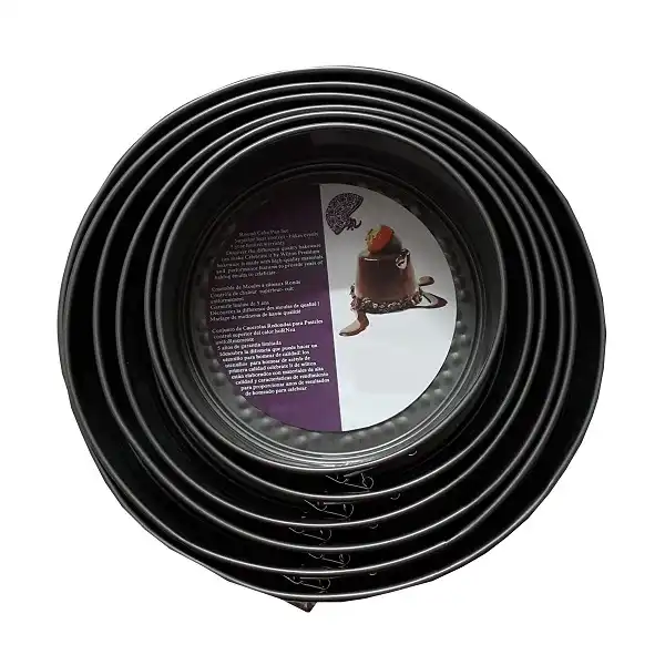 قالب کیک به گز مدل کمربندی گرد مجموعه 6 عددی