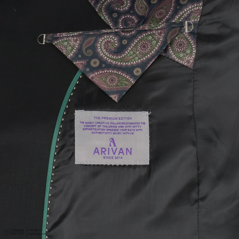عکس شماره 13 : ست کت و شلوار و جلیقه مردانه آریوان مدل ticket pocket