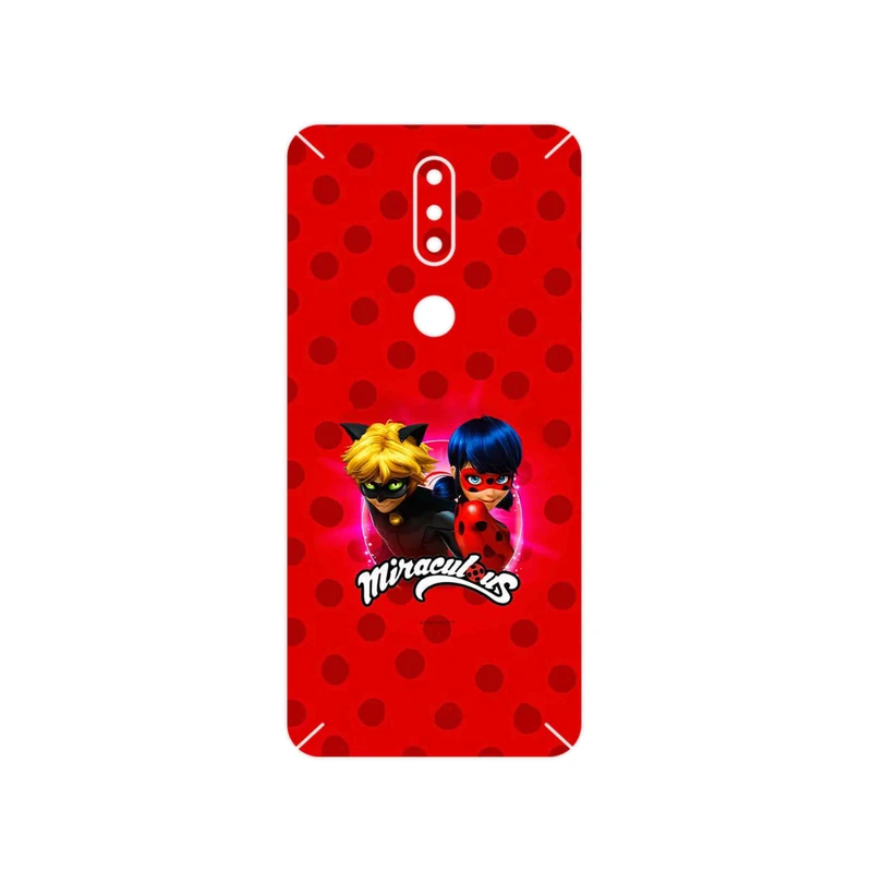 برچسب پوششی ماهوت مدل Ladybug and Cat Noir مناسب برای گوشی موبایل نوکیا 2.4