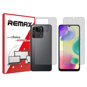 Remax brand shockproof Matte screen protector glass for Xiaomi along with the back protector Redmi 10A