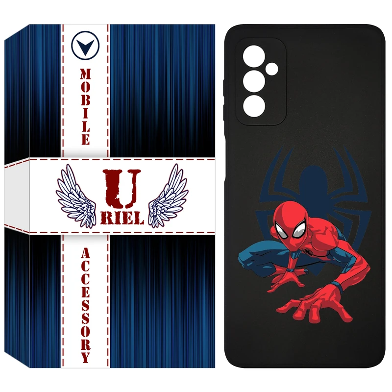 کاور یوریل قاب مدل KSH کد 75 طرح اسپایدرمن مناسب برای گوشی موبایل سامسونگ Galaxy F13 4G / M13 4G / M23