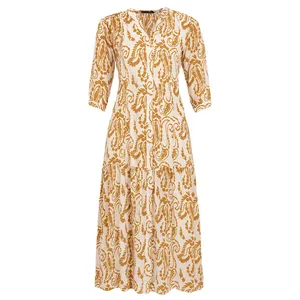 پیراهن ساحلی یقه هفت زنانه مدل P-370