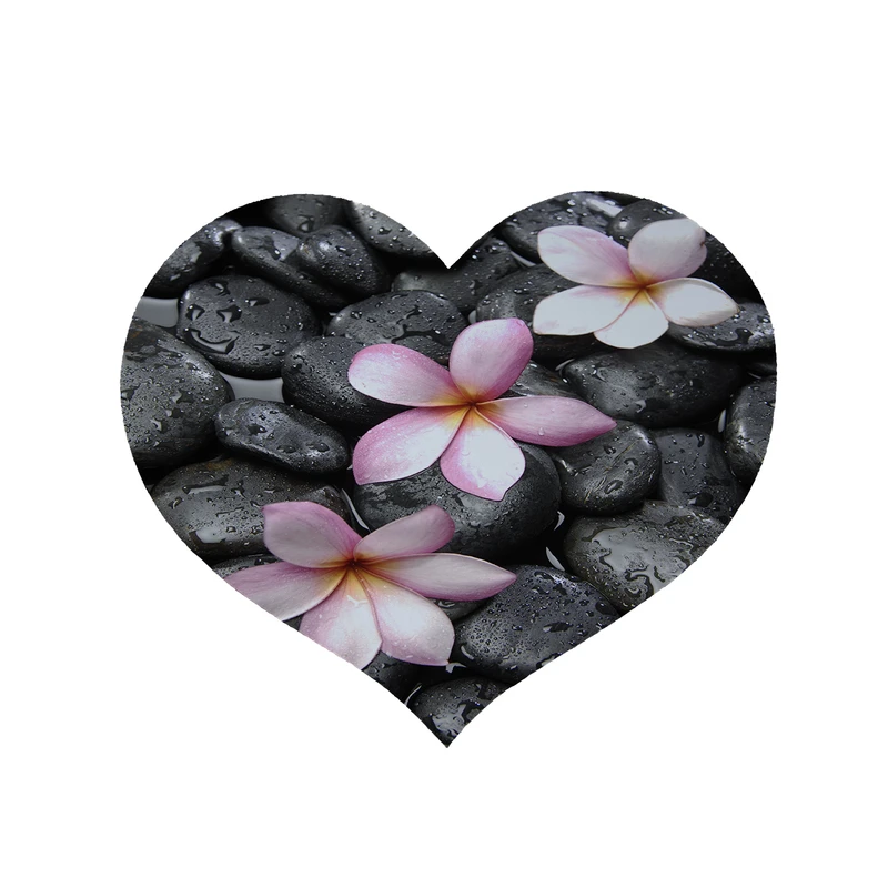 پادری مدل قلب طرح گل کد 5688 سایز 90x90 سانتی متر 