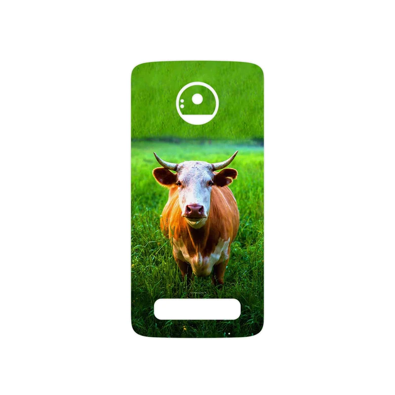برچسب پوششی ماهوت مدل Cow مناسب برای گوشی موبایل موتورولا Moto Z Play