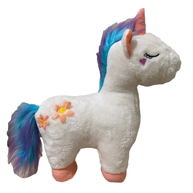 عروسک طرح اسب تک شاخ یونیکورن ایستاده ارتفاع 48 سانتی متر