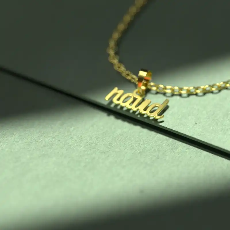 گردنبند طلا 18 عیار زنانه مدوپد مدل navid