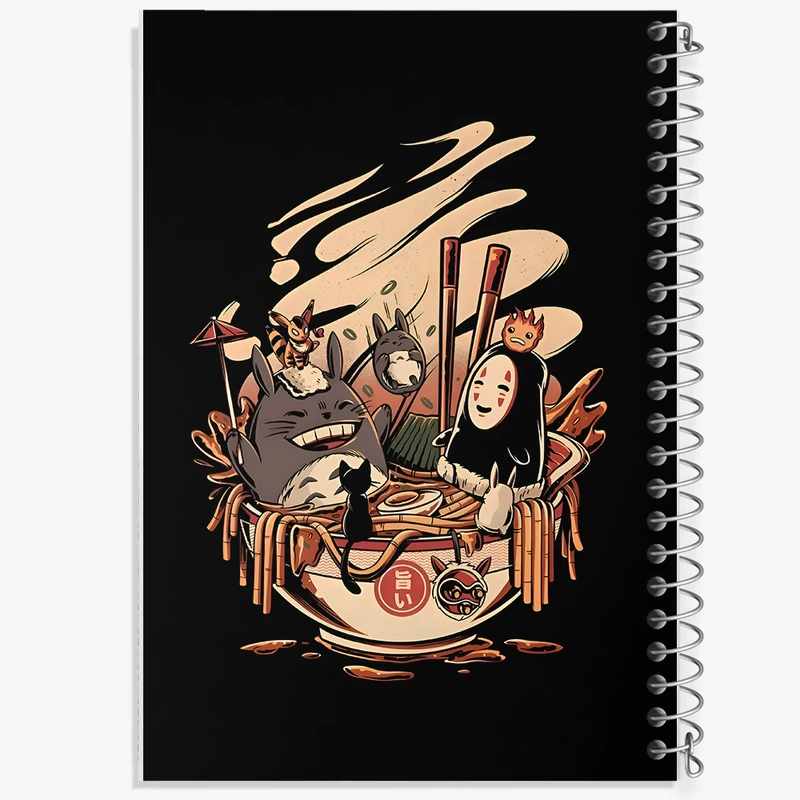 دفتر لیست خرید 50 برگ خندالو طرح انیمه شهر اشباح و توتورو کد N3436