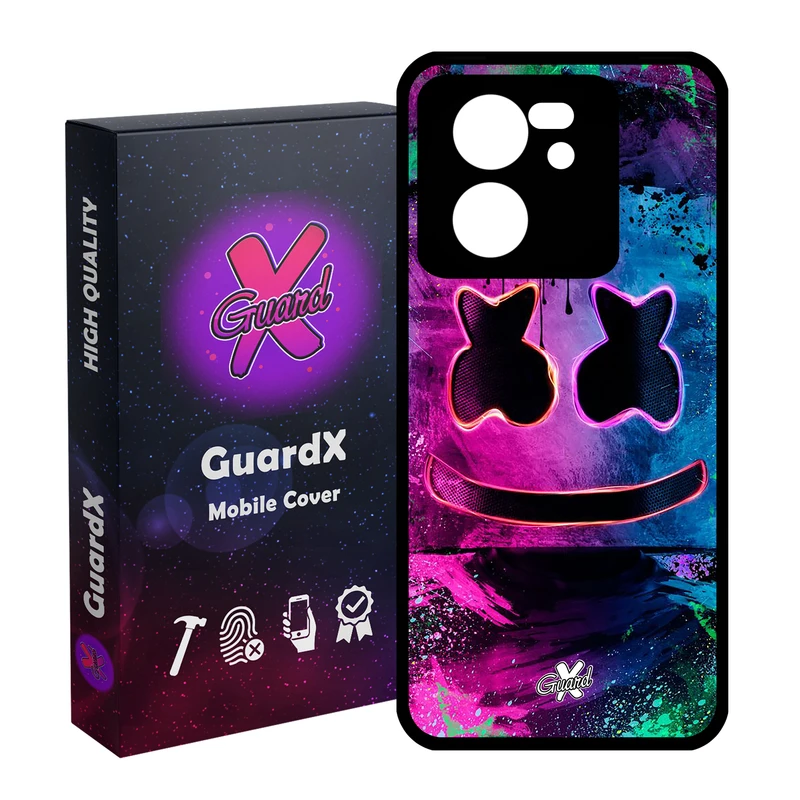 کاور گارد ایکس طرح Marshmello مدل Glass10028 مناسب برای گوشی موبایل شیائومی 13T/13T Pro/Redmi K60 Ultra