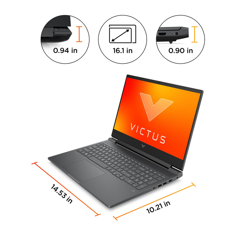 لپ تاپ 16.1 اینچی اچ‌ پی مدل Victus Gaming r100-i7 14700HX-16GB DDR5-1TB SSD-RTX4060-FHD-W
