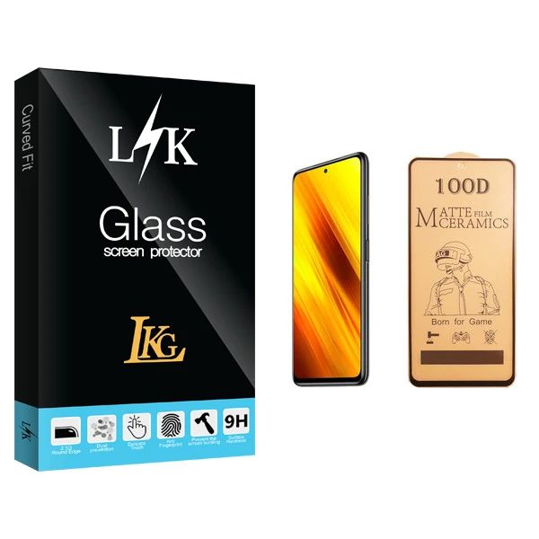 محافظ صفحه نمایش سرامیکی ال کا جی مدل LK Glass مناسب برای گوشی موبایل شیائومی Poco X3