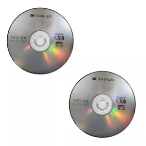 دی وی دی خام دیتا رایت مدل DVD+RW بسته 2 عددی
