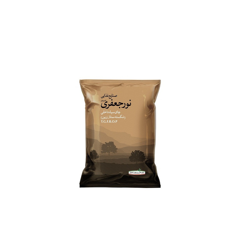 چای ایرانی سیاه شکسته ممتاز زرین شرکت صنایع غذایی نورجعفری لاهیجان - 5 کیلوگرم بسته 10 عددی