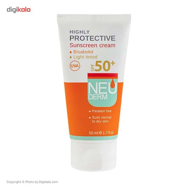 کرم ضد آفتاب نئودرم مدل Highly Protective SPF50 حجم 50 میلی لیتر کرم ضد آفتاب نئودرم مدل Highly Protective SPF50 حجم 50 میلی لیتر