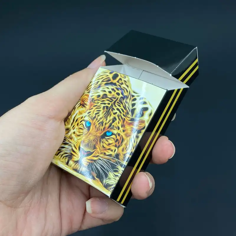 جعبه سیگار مدل نانو طرح پلنگ کد DKD-981