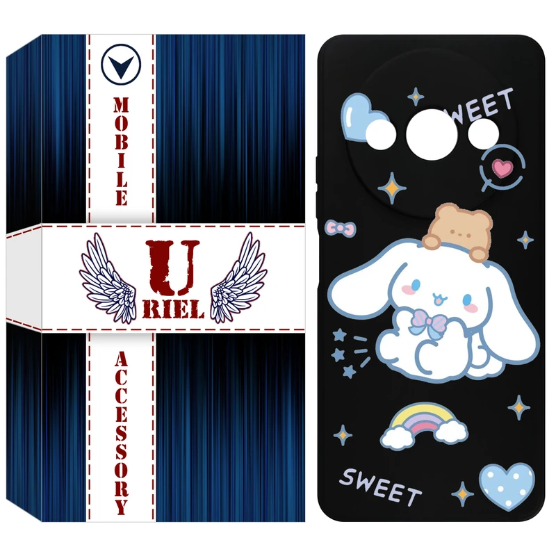 کاور یوریل قاب مدل KSH کد 24 طرح خرگوش بامزه مناسب برای گوشی موبایل شیائومی Redmi A3 / A3x