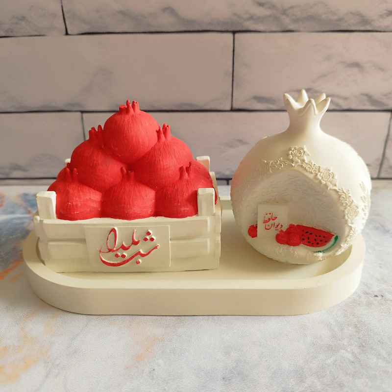 ست مناسبتی شب یلدا مدل سبد و طاقچه مجموعه سه عددی